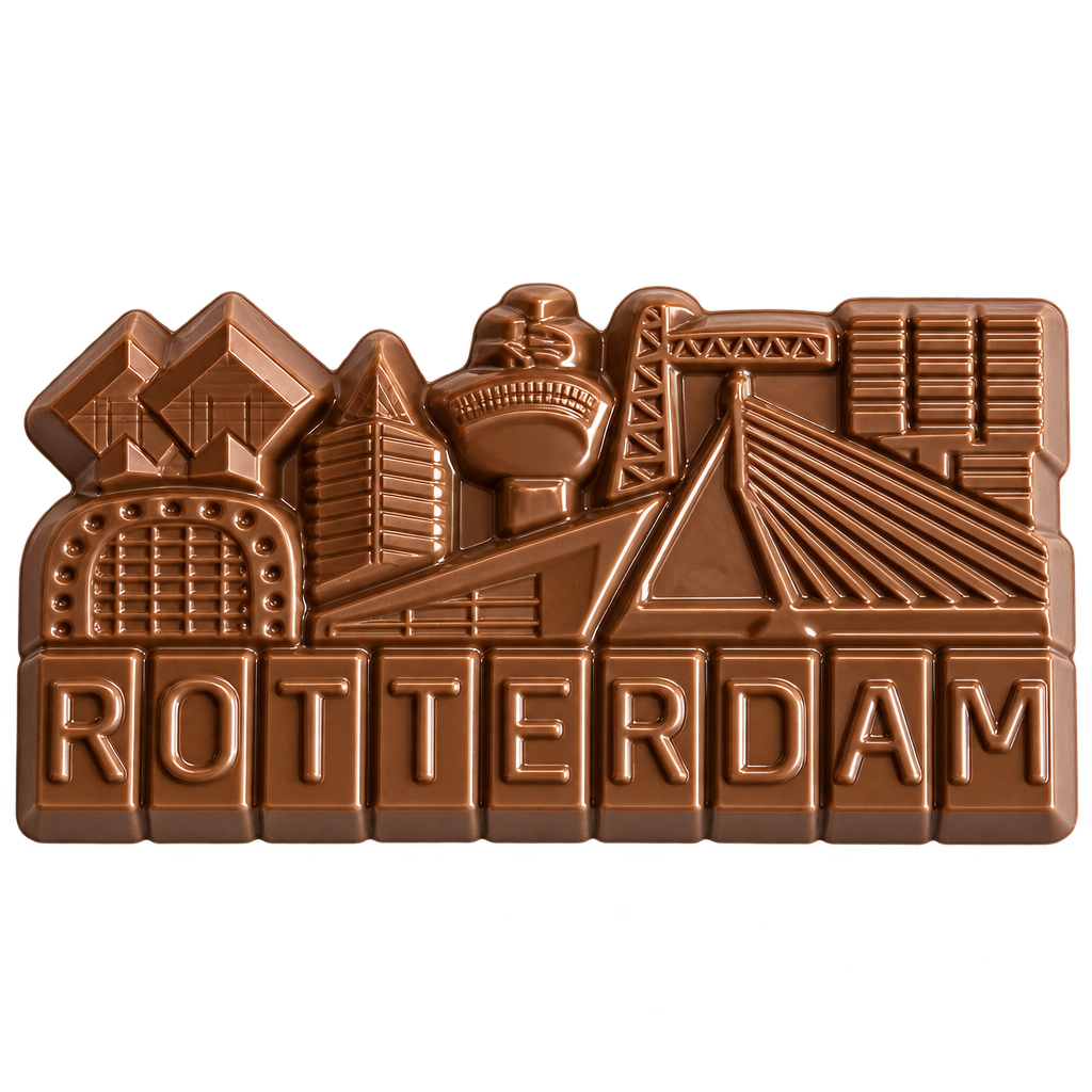 City Shapes – Skyline Rotterdam chocolade reep