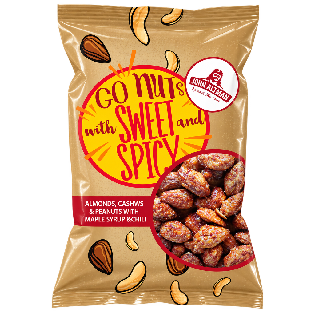 John Altman – Mixed nuts maple syrup & chilli