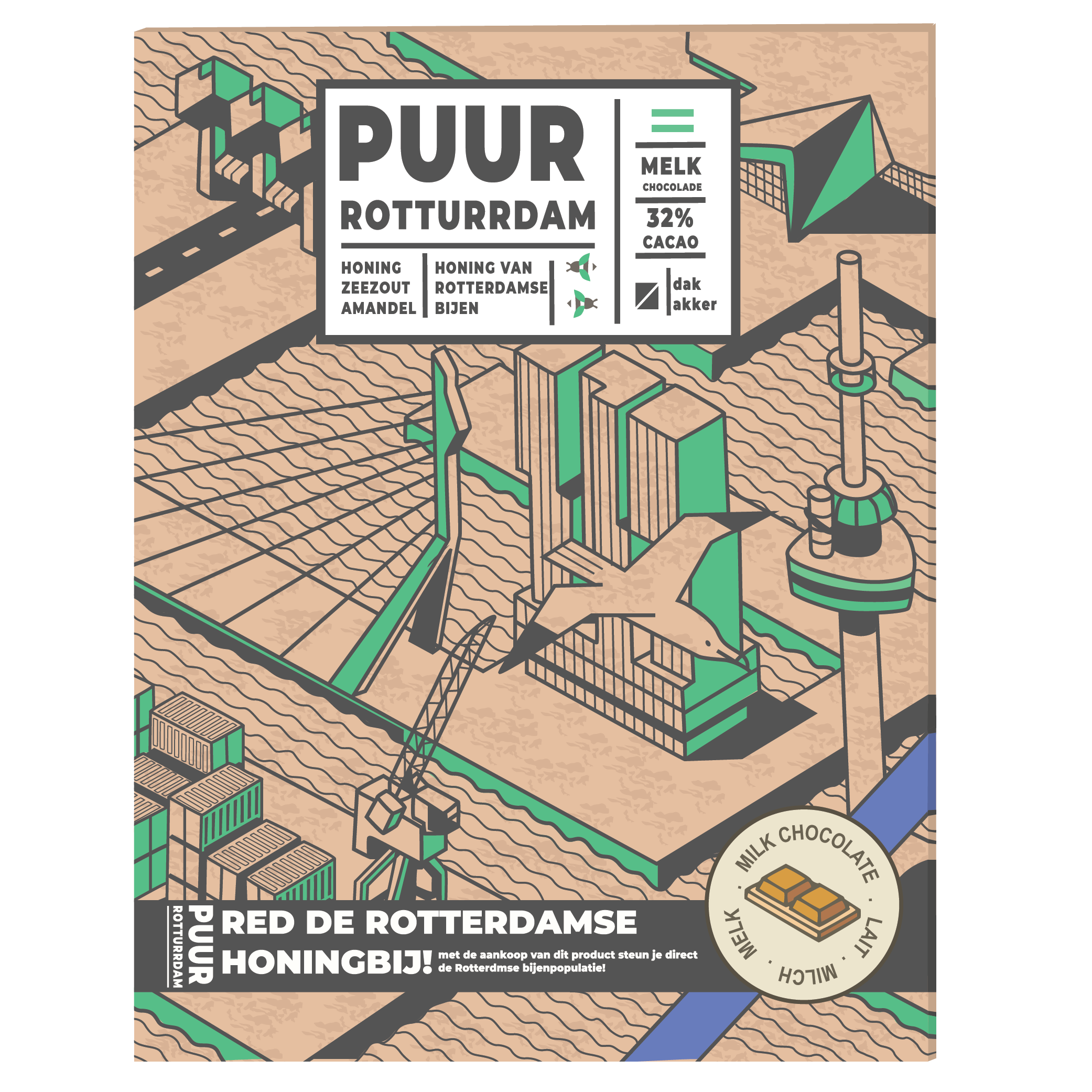 PUUR Rotterdam chocolade reep