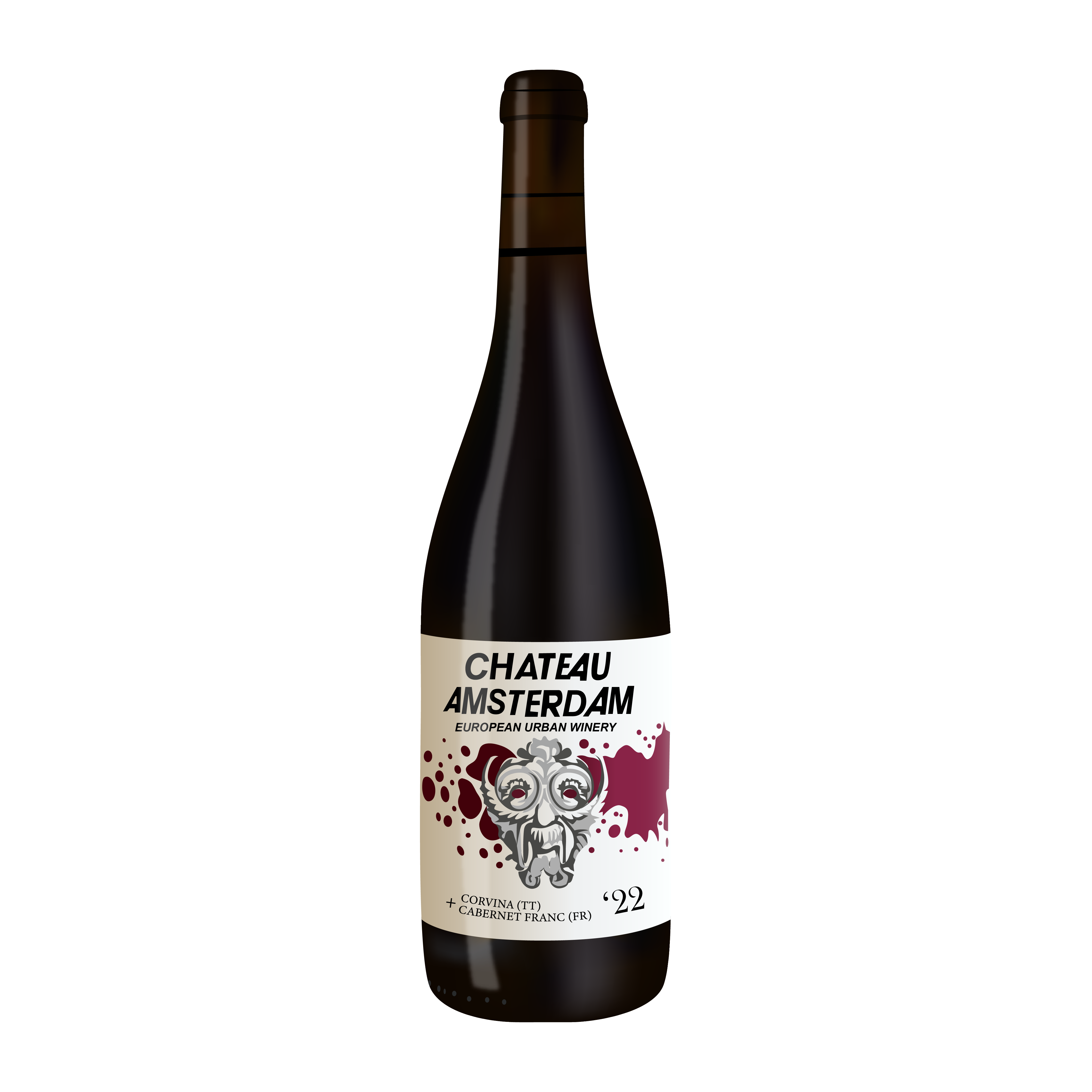 Chateau Amsterdam – Wijn Corvina - Cabernet franc 2022 (rood)