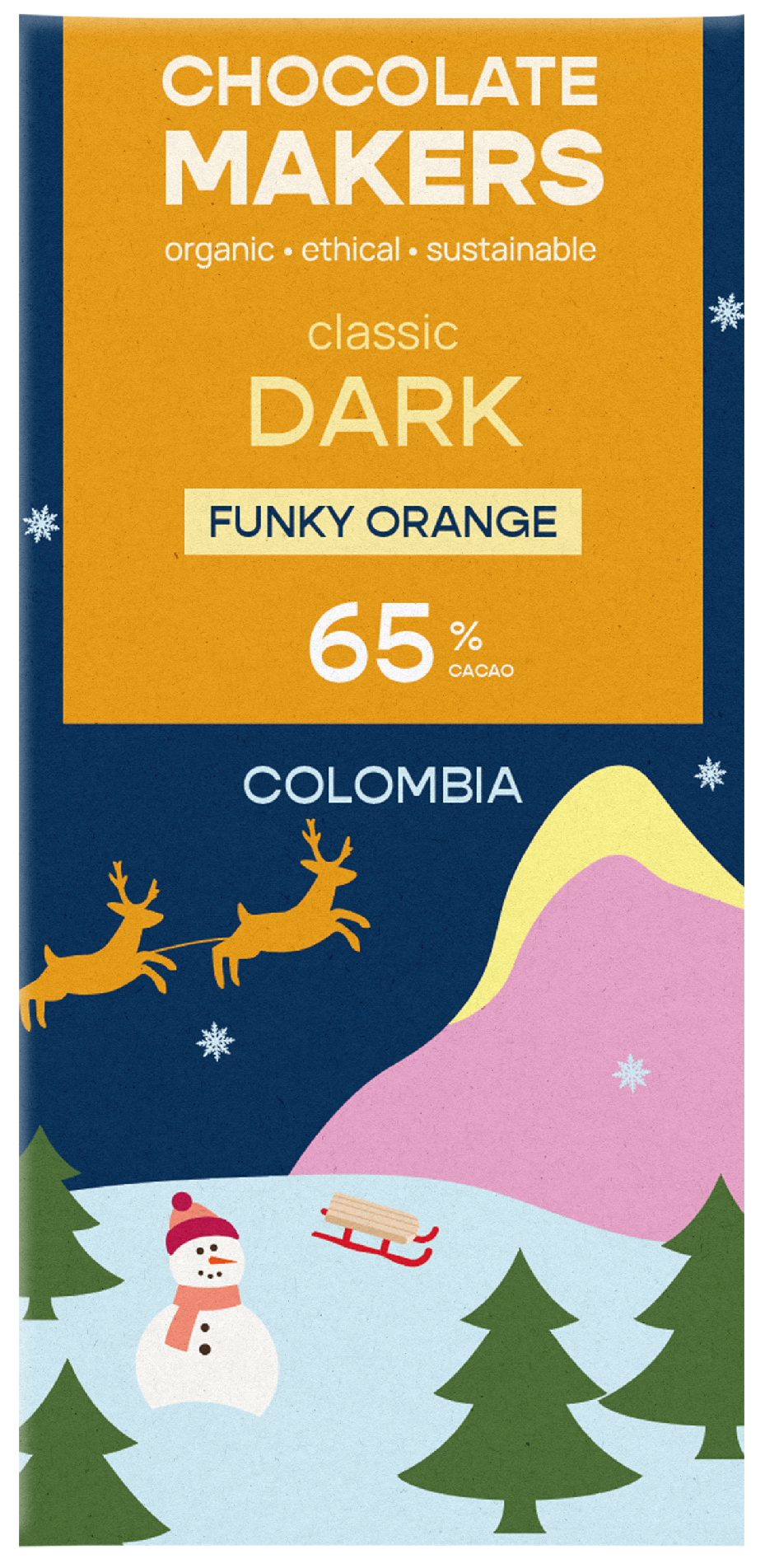 Chocolate makers – Chocolade reep Dark Funky Orange