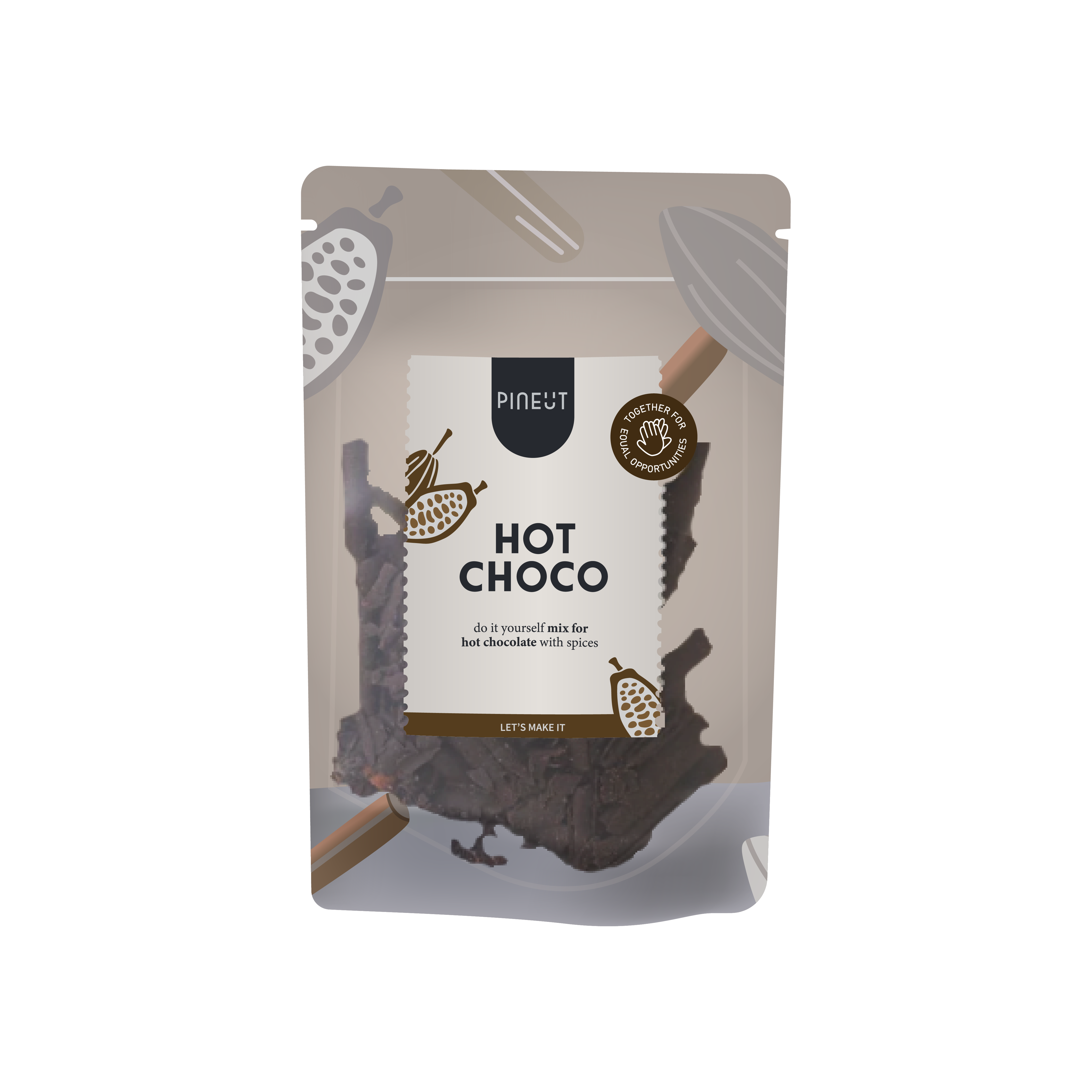 Warme chocomelk pouchbag