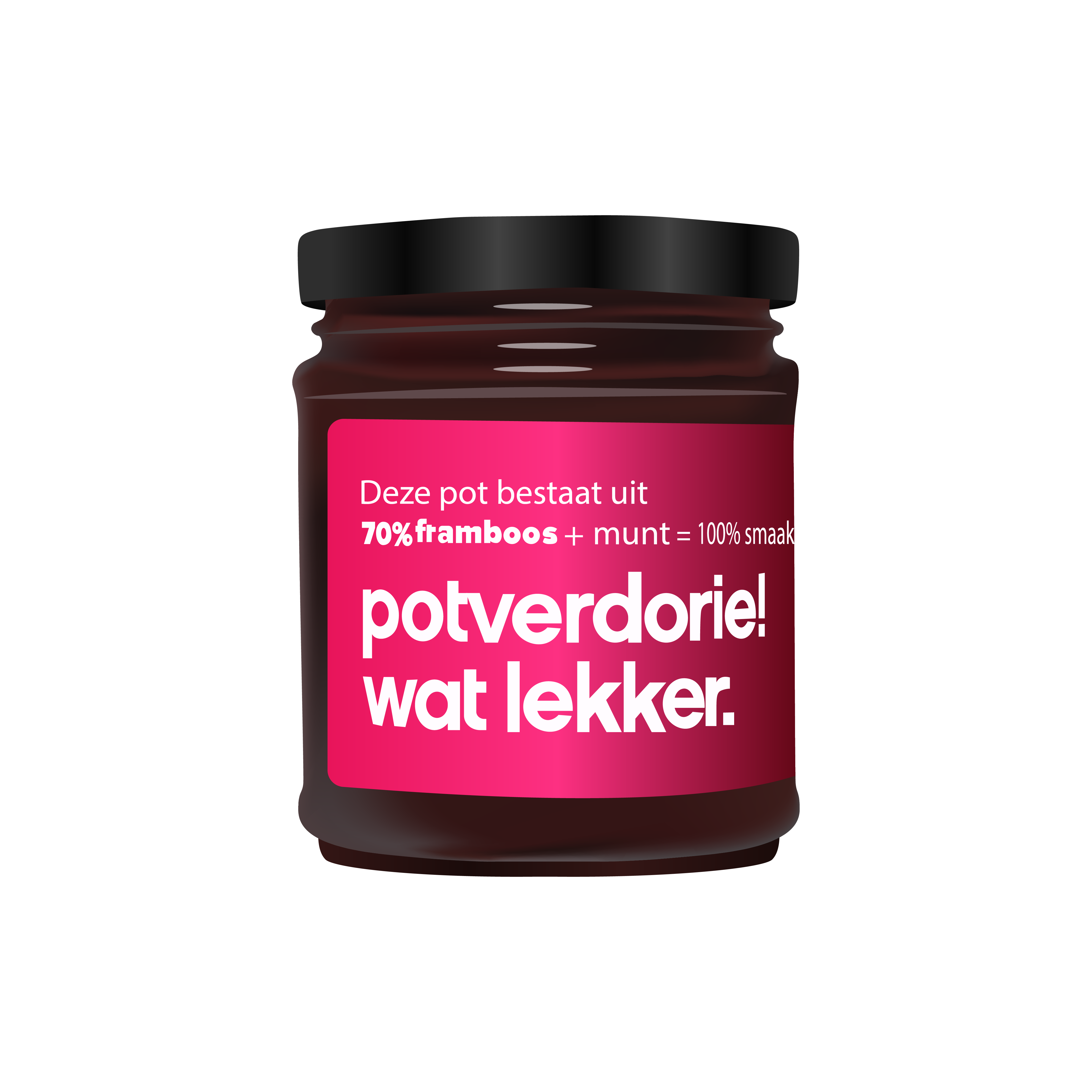 Potverdorie – Jam framboos en munt