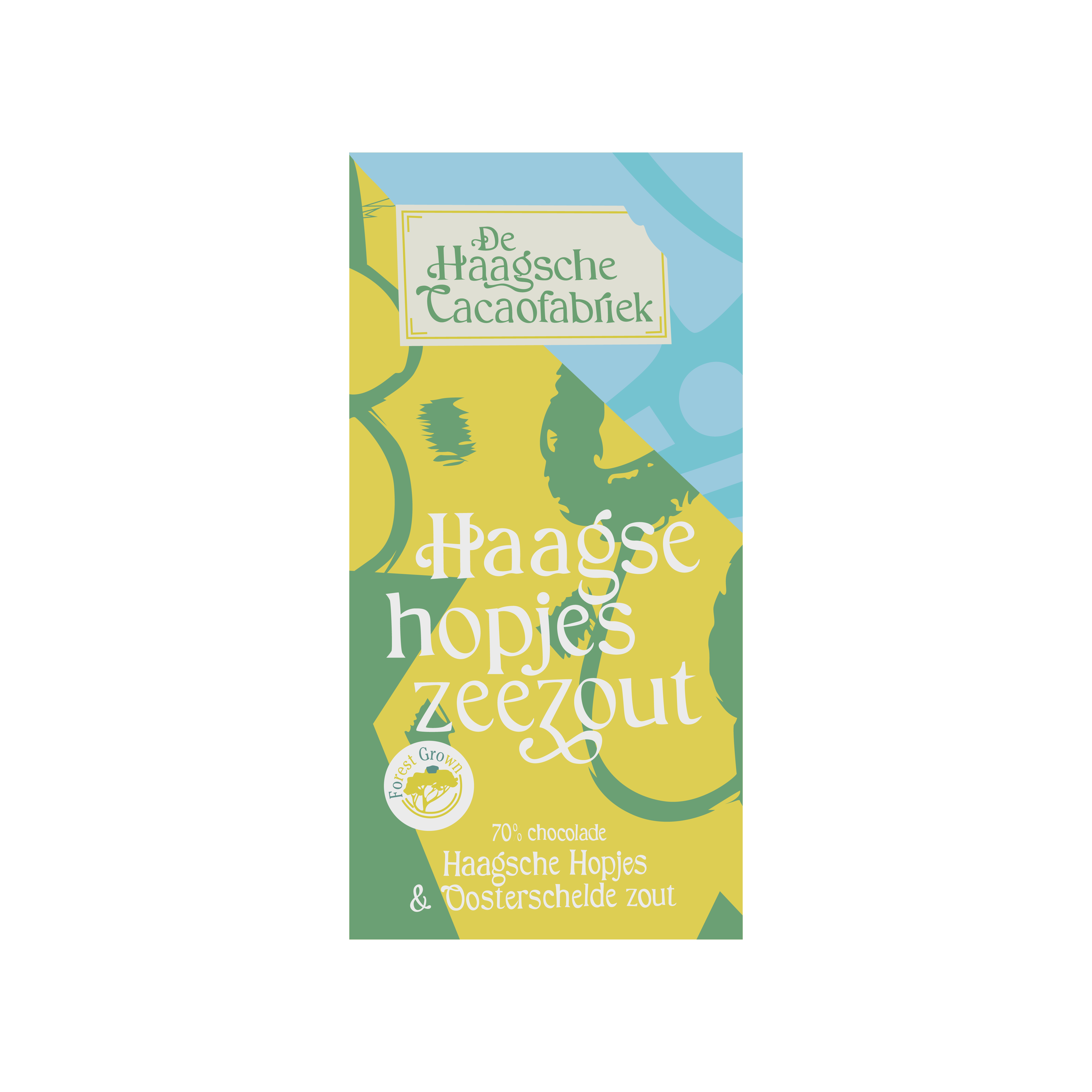 Haagse hopjes zeezout chocolade reep