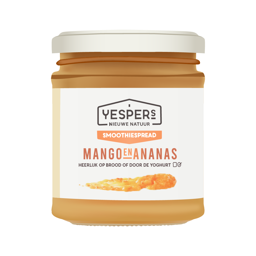 Smoothiespread mango en ananas